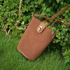 Lexi Suede Bag in Caramel