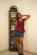 Elara Top in Merlot