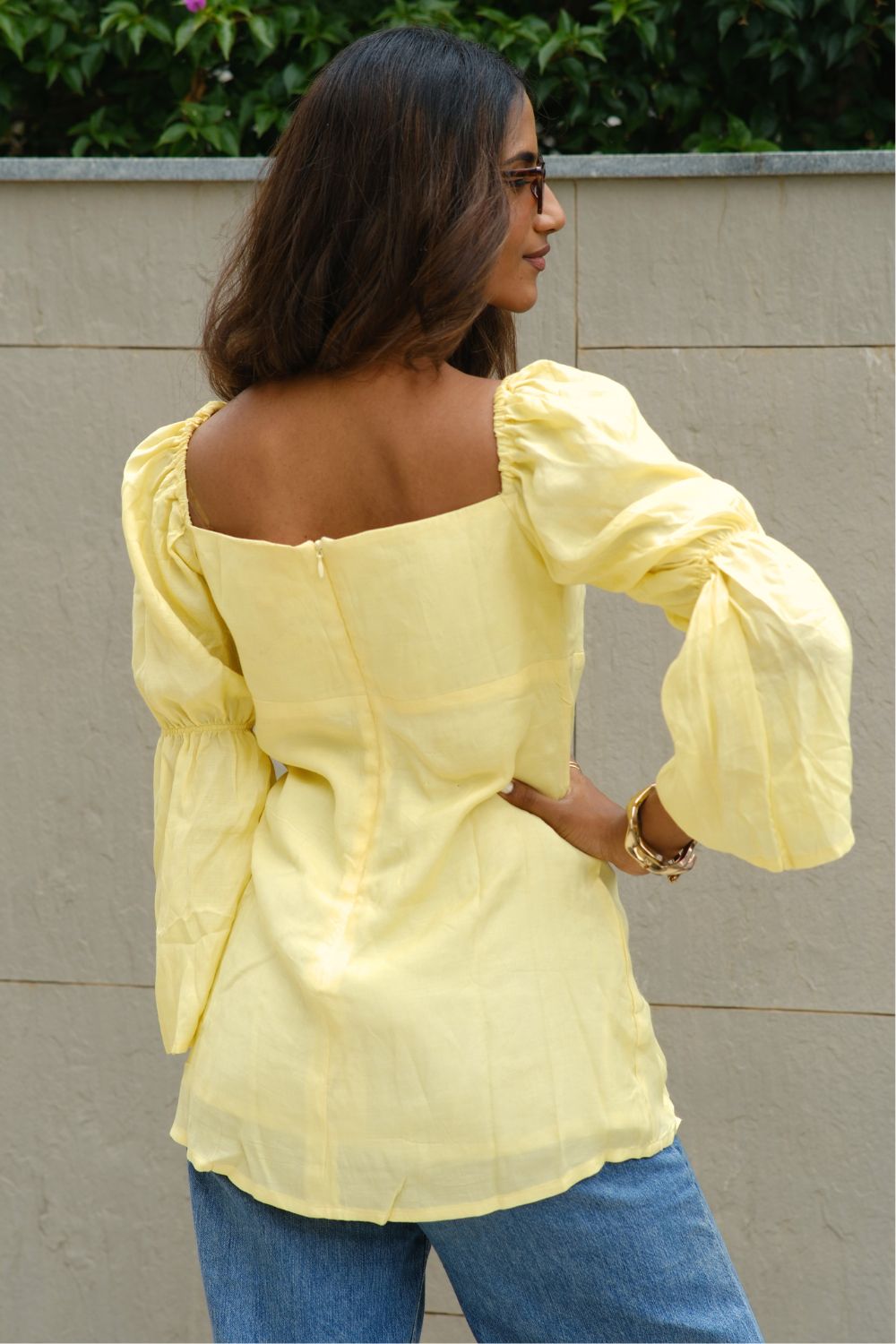 Anika Top in Butter Yellow