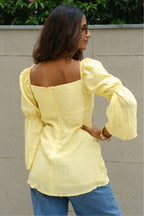 Anika Top in Butter Yellow