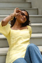 Anika Top in Butter Yellow