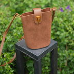 Lexi Suede Bag in Caramel