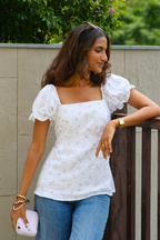 Kiara Top in Lavender Breeze