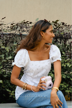 Kiara Top in Lavender Breeze