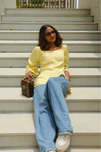 Anika Top in Butter Yellow